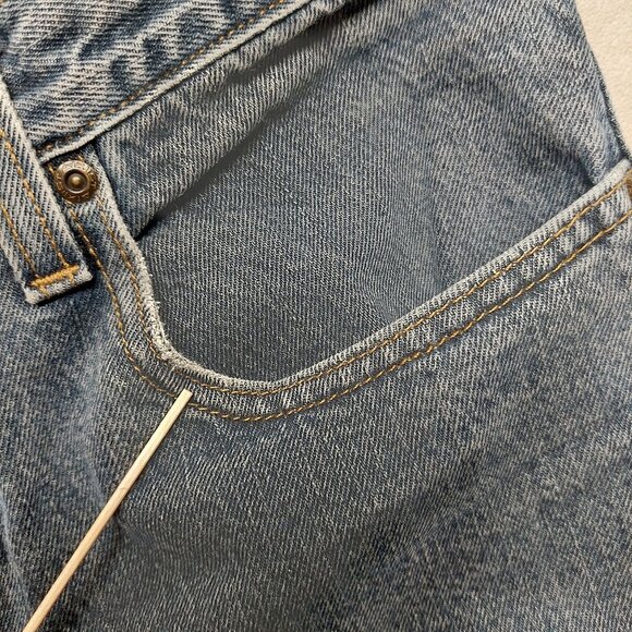 Axist Mens Blue Denim Jeans 33x32 Relaxed Fit Straight Leg 100% Cotton - Picture 10 of 13